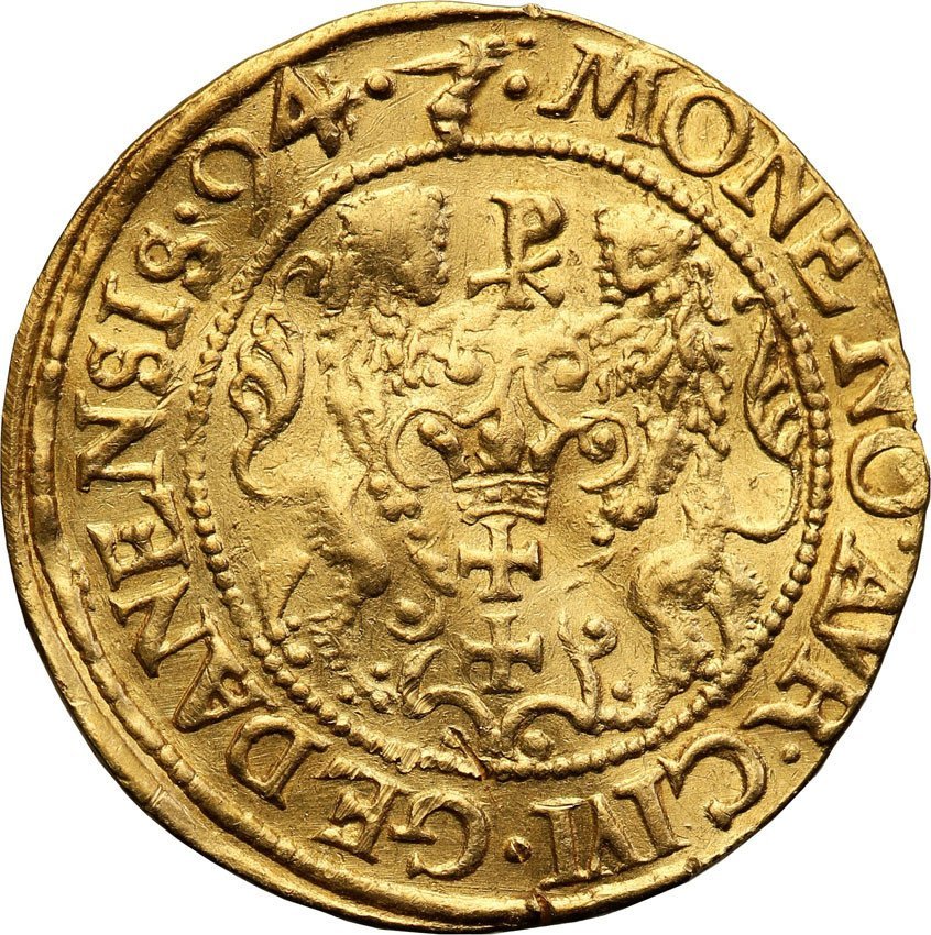 Zygmunt III Waza. Dukat 1594, Gdańsk